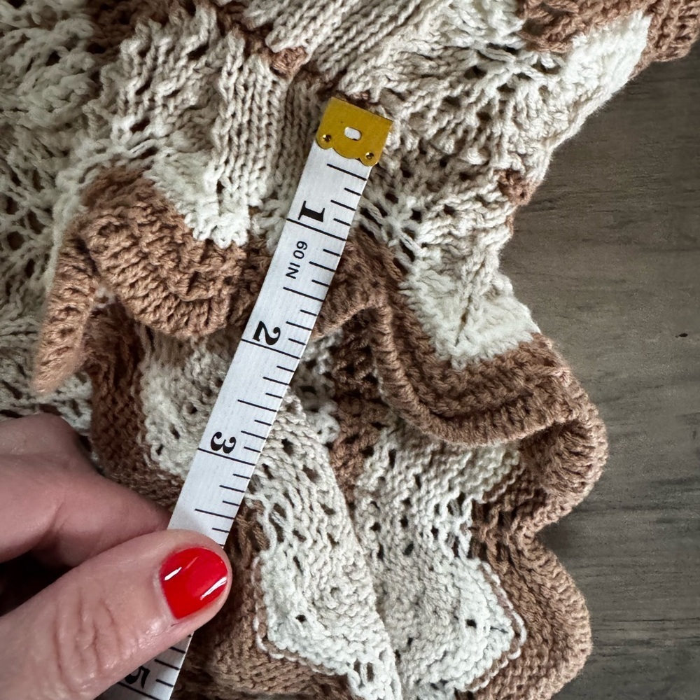 Hippie Rose Brown and Cream Knit Top - Picture 9 of 10